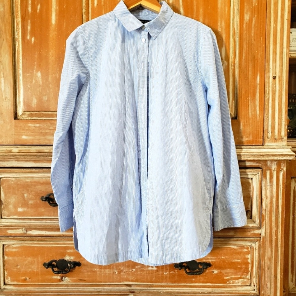 NWT banana republic boyfriend pinstripe button down